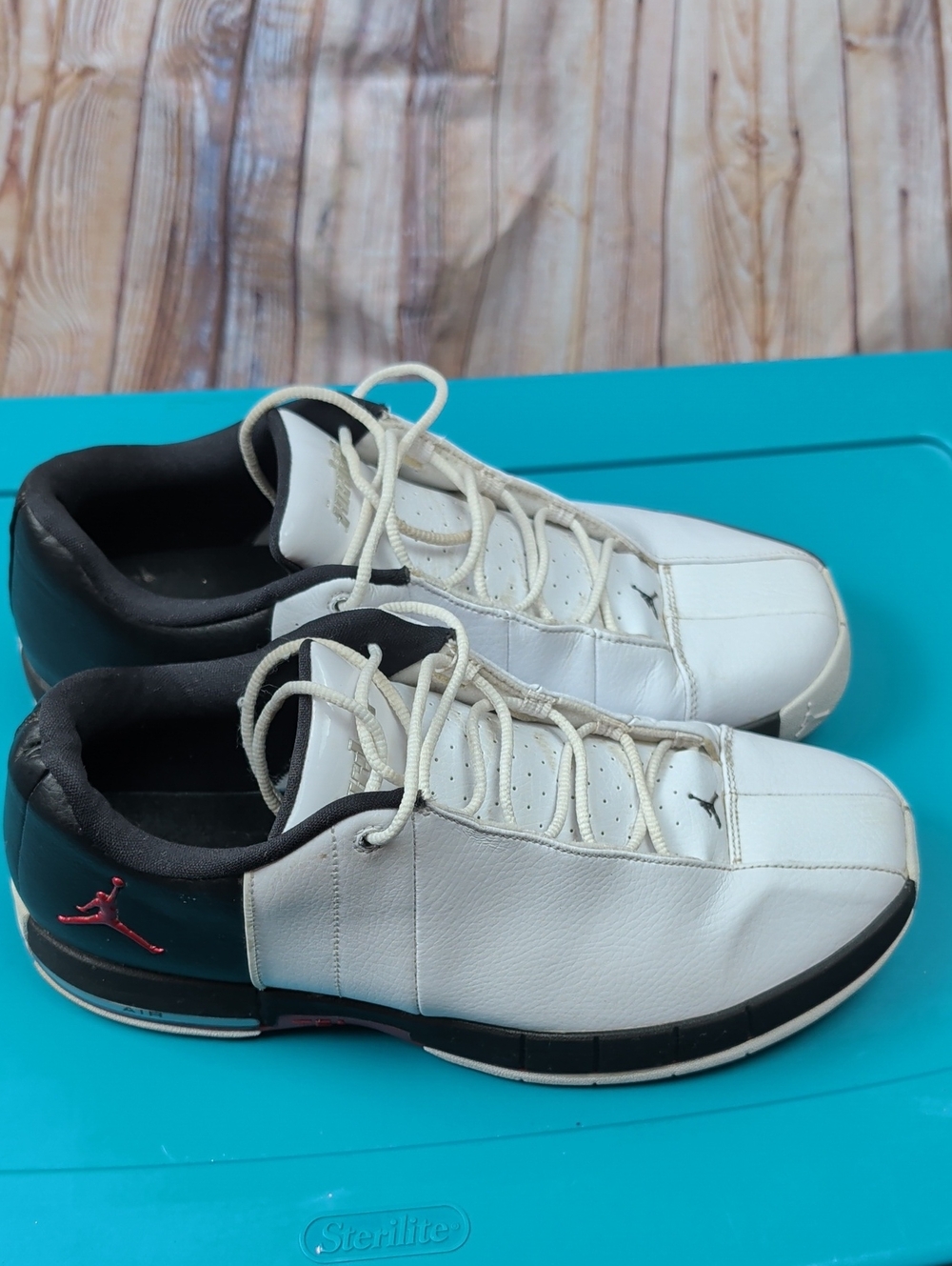 Air Jordan Team Elite 2 Low White Black Men Size 10 Shoes Sneakers